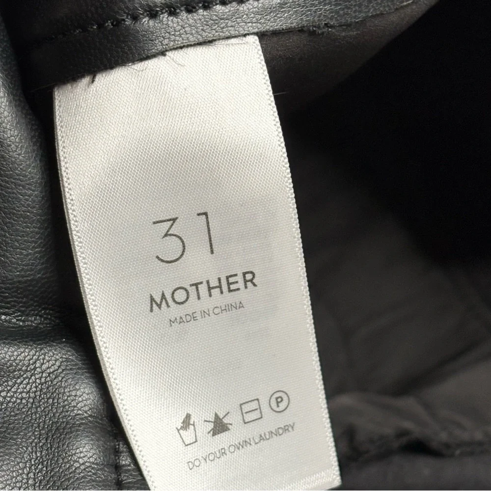 MOTHER Tunnel Vision Pleated Faux Leather Pants - Picture 4 of 6
